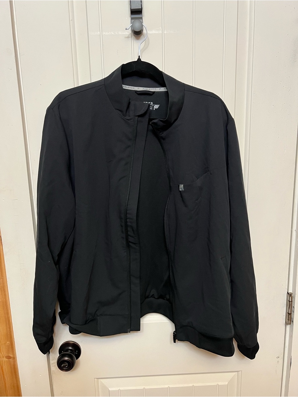 Black Women's Scrub Jacket - Lightweight Casual Jacket